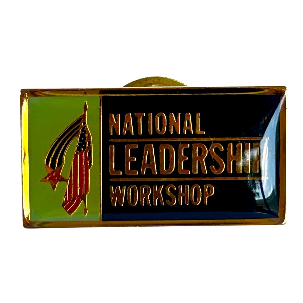 Vintage National Leadership Workshop American Legion Lapel Pin